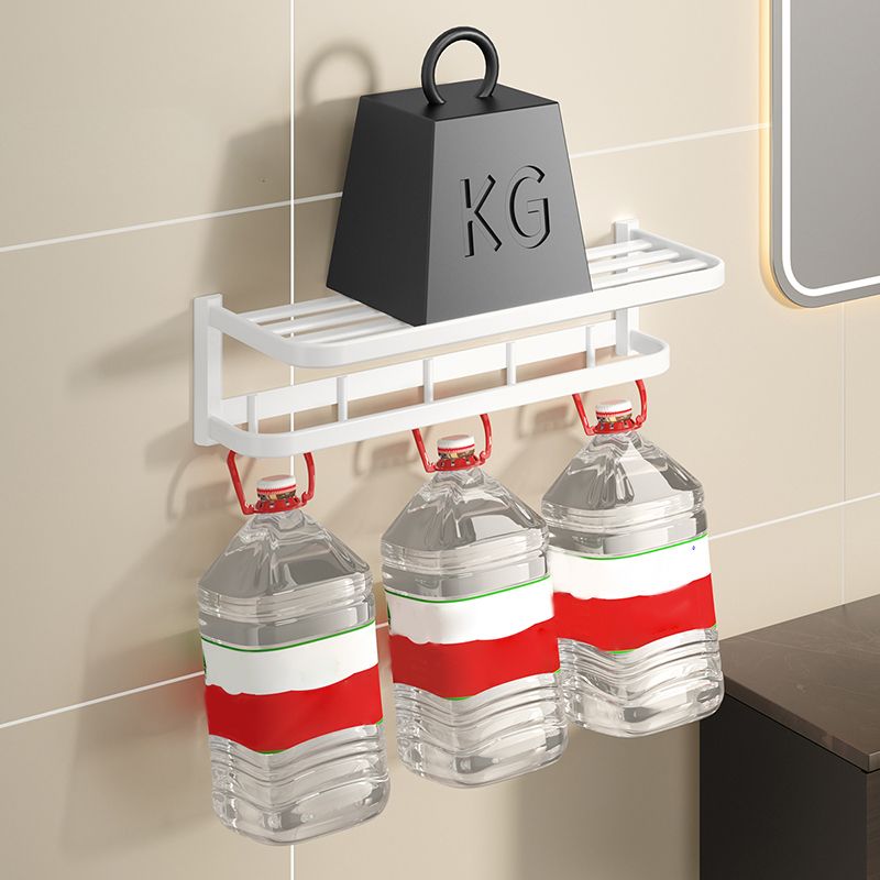 Modern White Bath Hardware Set Bath Shelf Paper Holder Bathroom Accessory Kit Clearhalo 'Bathroom Hardware Sets' 'Bathroom Hardware' 'Bathroom Remodel & Bathroom Fixtures' 'bathroom_hardware_sets' 'Home Improvement' 'home_improvement' 'home_improvement_bathroom_hardware_sets' 1200x1200_bd1ab395-2126-4ced-9114-fab5adb01f1a