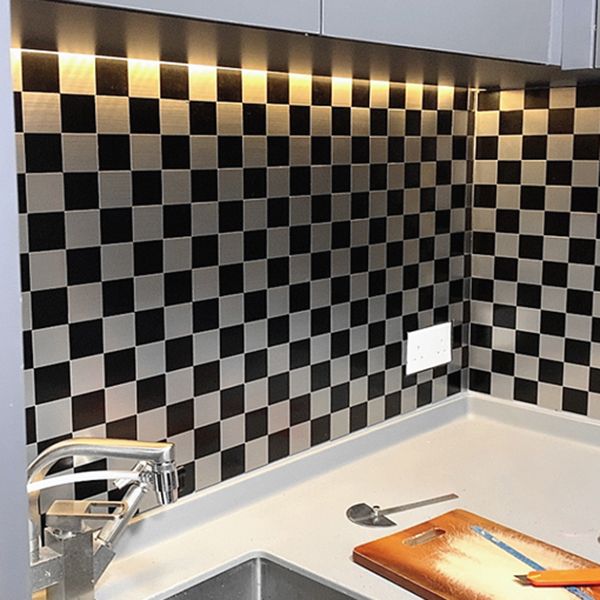 Square Peel & Stick Mosaic Tile Waterproof Mosaic Tile Wallpaper Clearhalo 'Flooring 'Home Improvement' 'home_improvement' 'home_improvement_peel_stick_blacksplash' 'Peel & Stick Backsplash Tile' 'peel_stick_blacksplash' 'Walls & Ceilings' Walls and Ceiling' 1200x1200_bd446c64-89cd-43fa-8ae5-6a658aa56ea0