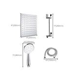 Standard Double Shower Set Round Metal Adjustable Spray Pattern Showerhead in Silver Clearhalo 'Bathroom Remodel & Bathroom Fixtures' 'Home Improvement' 'home_improvement' 'home_improvement_shower_heads' 'Shower Heads' 'shower_heads' 'Showers & Bathtubs Plumbing' 'Showers & Bathtubs' 1200x1200_bd700fc7-95d7-47cc-b6ad-39dcad263944