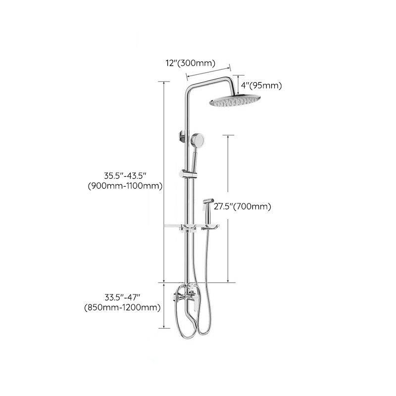 Shower Set Shower Head Pressurized Bath Bathroom Faucet Bath Stainless Steel Clearhalo 'Bathroom Remodel & Bathroom Fixtures' 'Home Improvement' 'home_improvement' 'home_improvement_shower_faucets' 'Shower Faucets & Systems' 'shower_faucets' 'Showers & Bathtubs Plumbing' 'Showers & Bathtubs' 1200x1200_bdcc44fb-a948-4b1e-95cc-2d6d938845a7