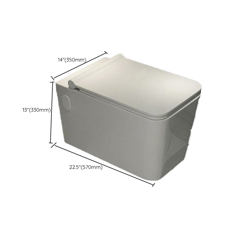 Modern Ceramic Flush Toilet White Wall Hung Toilet Bowl for Washroom Clearhalo 'Bathroom Remodel & Bathroom Fixtures' 'Home Improvement' 'home_improvement' 'home_improvement_toilets' 'Toilets & Bidets' 'Toilets' 1200x1200_bdce01f6-3e40-4b7a-8e65-6251439652be