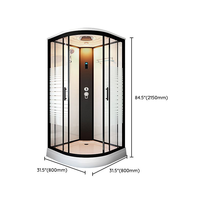 Framed Double Sliding Shower Stall Steam Shower Shower Stall Clearhalo 'Bathroom Remodel & Bathroom Fixtures' 'Home Improvement' 'home_improvement' 'home_improvement_shower_stalls_enclosures' 'Shower Stalls & Enclosures' 'shower_stalls_enclosures' 'Showers & Bathtubs' 1200x1200_bdd64183-b5c1-420f-8262-e4047c12f278