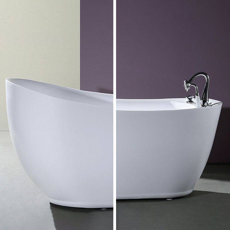 Acrylic Soaking Bathtub White Freestanding Bath for Bathroom Clearhalo 'Bathroom Remodel & Bathroom Fixtures' 'Bathtubs' 'Home Improvement' 'home_improvement' 'home_improvement_bathtubs' 'Showers & Bathtubs' 1200x1200_bddd10c6-76f0-4e6a-a5ba-6686d1f6bbe0