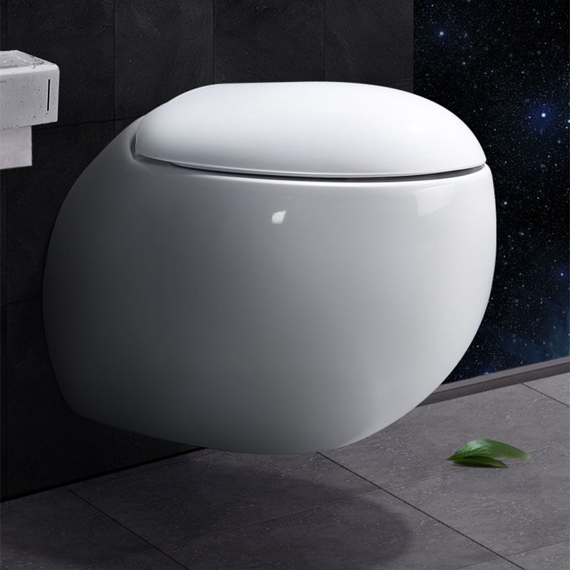 Modern Wall Mount Toilet Gravity Toilet Bowl with Slow Close Seat for Washroom Clearhalo 'Bathroom Remodel & Bathroom Fixtures' 'Home Improvement' 'home_improvement' 'home_improvement_toilets' 'Toilets & Bidets' 'Toilets' 1200x1200_bdf4ff43-162a-4b32-818d-c1d07546b79c
