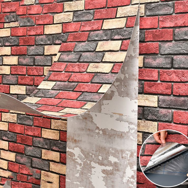 Farmhouse Wall Plank 3D Print Bathroom Living Room Brick Wall Panels Clearhalo 'Flooring 'Home Improvement' 'home_improvement' 'home_improvement_wall_paneling' 'Wall Paneling' 'wall_paneling' 'Walls & Ceilings' Walls and Ceiling' 1200x1200_bdfe7abc-ebae-484f-82fa-f1e57a10fd19