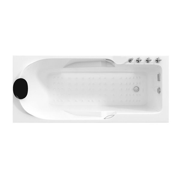 Modern Acrylic Rectangular Bathtub White Drop-in Soaking Bath Clearhalo 'Bathroom Remodel & Bathroom Fixtures' 'Bathtubs' 'Home Improvement' 'home_improvement' 'home_improvement_bathtubs' 'Showers & Bathtubs' 1200x1200_be164268-f772-420d-951d-276aa47943d8