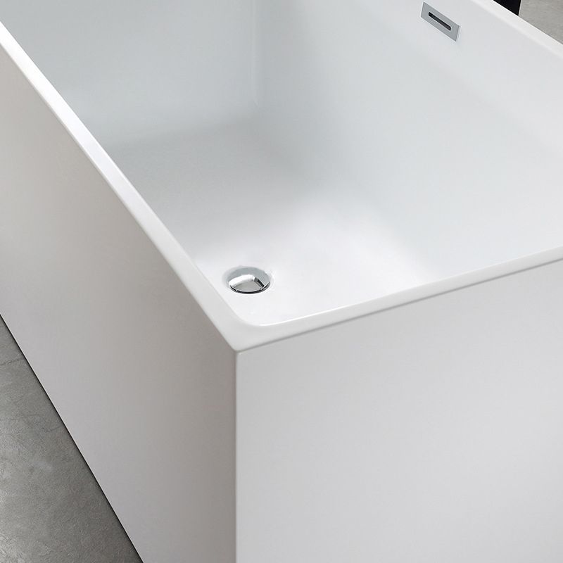 Flat bottom Acrylic Bathtub Soaking White Internal Drain Tub Clearhalo 'Bathroom Remodel & Bathroom Fixtures' 'Bathtubs' 'Home Improvement' 'home_improvement' 'home_improvement_bathtubs' 'Showers & Bathtubs' 1200x1200_bec5e42c-5277-455b-a4c4-eaa8f2233c71