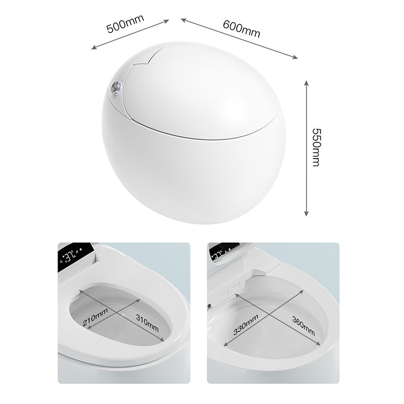 White Antimicrobial All-in-One Floor Standing Bidet with Heated Seat and Temperature Control Clearhalo 'Bathroom Remodel & Bathroom Fixtures' 'Bidets' 'Home Improvement' 'home_improvement' 'home_improvement_bidets' 'Toilets & Bidets' 1200x1200_becb0003-ad52-4ef9-b22e-811acfddc209