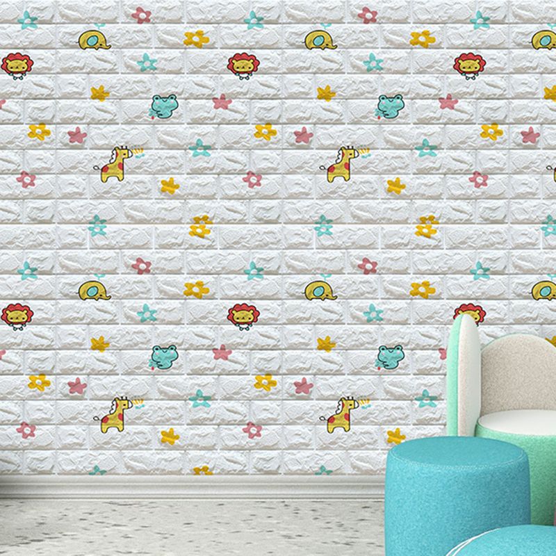 Modern Cartoon Wall Paneling Peel and Stick Wall Ceiling for Bedroom Clearhalo 'Flooring 'Home Improvement' 'home_improvement' 'home_improvement_wall_paneling' 'Wall Paneling' 'wall_paneling' 'Walls & Ceilings' Walls and Ceiling' 1200x1200_bed1155a-9a1d-4e51-9692-0f14b3700471
