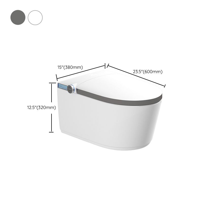 Horizontal Elongated Wall Mounted Bidet with Wireless Remote Control Clearhalo 'Bathroom Remodel & Bathroom Fixtures' 'Bidets' 'Home Improvement' 'home_improvement' 'home_improvement_bidets' 'Toilets & Bidets' 1200x1200_bf43829a-7db7-44ec-bd1a-b44499f982e3