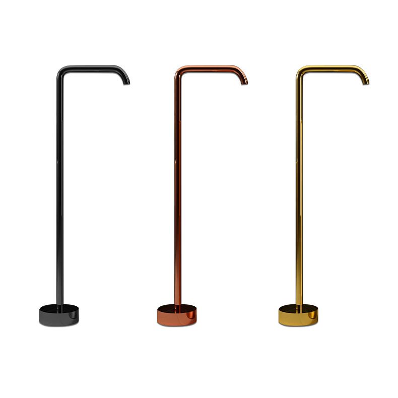 Floor Mounted All Bronze Freestanding Tub Filler Freestanding High Arc Tub Filler Trim Clearhalo 'Bathroom Remodel & Bathroom Fixtures' 'Bathtub Faucets' 'bathtub_faucets' 'Home Improvement' 'home_improvement' 'home_improvement_bathtub_faucets' 1200x1200_bfa5ae23-8023-4c72-be3c-e75f99bcafe3