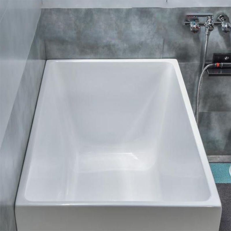 Soaking Acrylic Bathtub Antique Finish Back to Wall Bath Tub Clearhalo 'Bathroom Remodel & Bathroom Fixtures' 'Bathtubs' 'Home Improvement' 'home_improvement' 'home_improvement_bathtubs' 'Showers & Bathtubs' 1200x1200_bfb92565-8162-4a63-944a-b96e0817589e