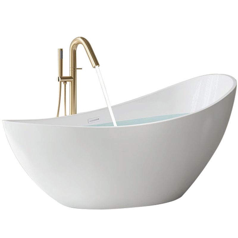 Oval Flat Bottom Soaking Bathtub Antique Finish Modern Bathtub (Board not Included) Clearhalo 'Bathroom Remodel & Bathroom Fixtures' 'Bathtubs' 'Home Improvement' 'home_improvement' 'home_improvement_bathtubs' 'Showers & Bathtubs' 1200x1200_bfced598-8e23-4b36-9a8c-43bb6bcc1434