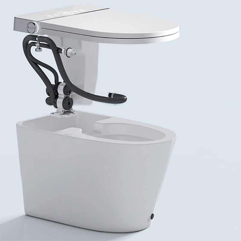Elongated with Heated Seat Foot Sensor Contemporary Ceramic Floor Mount Bidet Clearhalo 'Bathroom Remodel & Bathroom Fixtures' 'Bidets' 'Home Improvement' 'home_improvement' 'home_improvement_bidets' 'Toilets & Bidets' 1200x1200_bfdbbf44-4796-40bb-83ae-e435a4a046c8