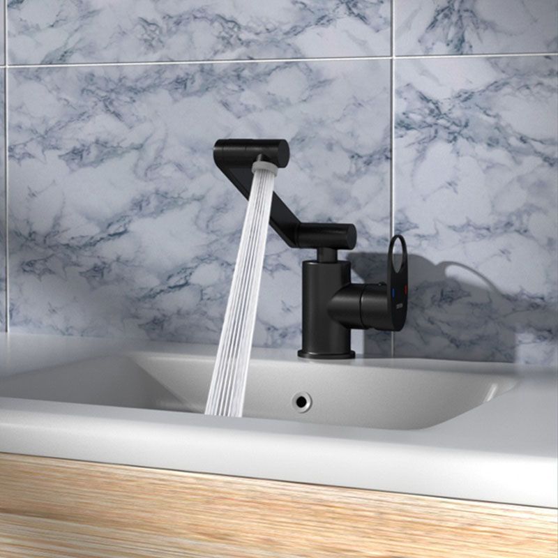 Contemporary Centerset Faucet Lever Handles Rotatable Low Arc Solid Brass Circular Faucet Clearhalo 'Bathroom Remodel & Bathroom Fixtures' 'Bathroom Sink Faucets' 'Bathroom Sinks & Faucet Components' 'bathroom_sink_faucets' 'Home Improvement' 'home_improvement' 'home_improvement_bathroom_sink_faucets' 1200x1200_c038de9d-576c-4072-8d4c-441a6ab2219a