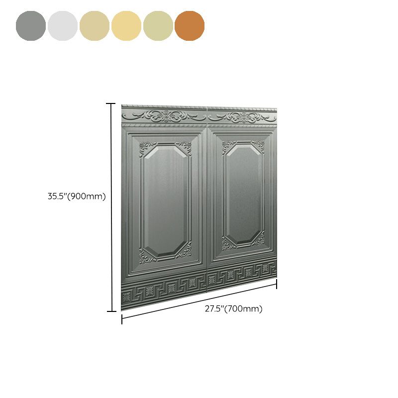 Glam Style Wall Paneling Living Room Peel and Stick 3D Embossing Waterproof Wall Paneling Clearhalo 'Flooring 'Home Improvement' 'home_improvement' 'home_improvement_wall_paneling' 'Wall Paneling' 'wall_paneling' 'Walls & Ceilings' Walls and Ceiling' 1200x1200_c042c97a-4820-4b28-99ff-6a898864e414