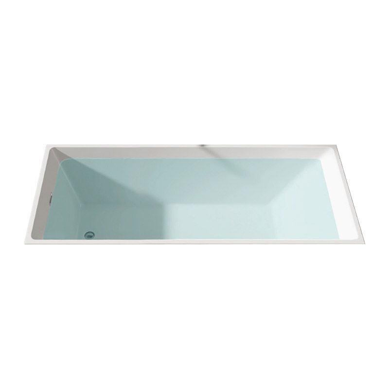 Modern Acrylic Embedded Bathtub Rectangle with Drain Bath Tub and Overflow Hole Clearhalo 'Bathroom Remodel & Bathroom Fixtures' 'Bathtubs' 'Home Improvement' 'home_improvement' 'home_improvement_bathtubs' 'Showers & Bathtubs' 1200x1200_c06ada72-e351-48cc-96c4-2346a344d7a9