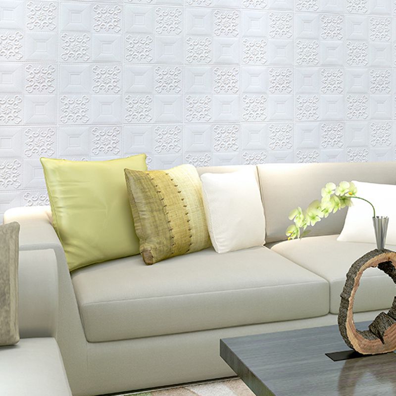Modern Wall Paneling Peel and Stick Texture Effect Design Square Wall Paneling Clearhalo 'Flooring 'Home Improvement' 'home_improvement' 'home_improvement_wall_paneling' 'Wall Paneling' 'wall_paneling' 'Walls & Ceilings' Walls and Ceiling' 1200x1200_c07e19dd-b2ff-483b-bbc0-4fe34a0c77a9