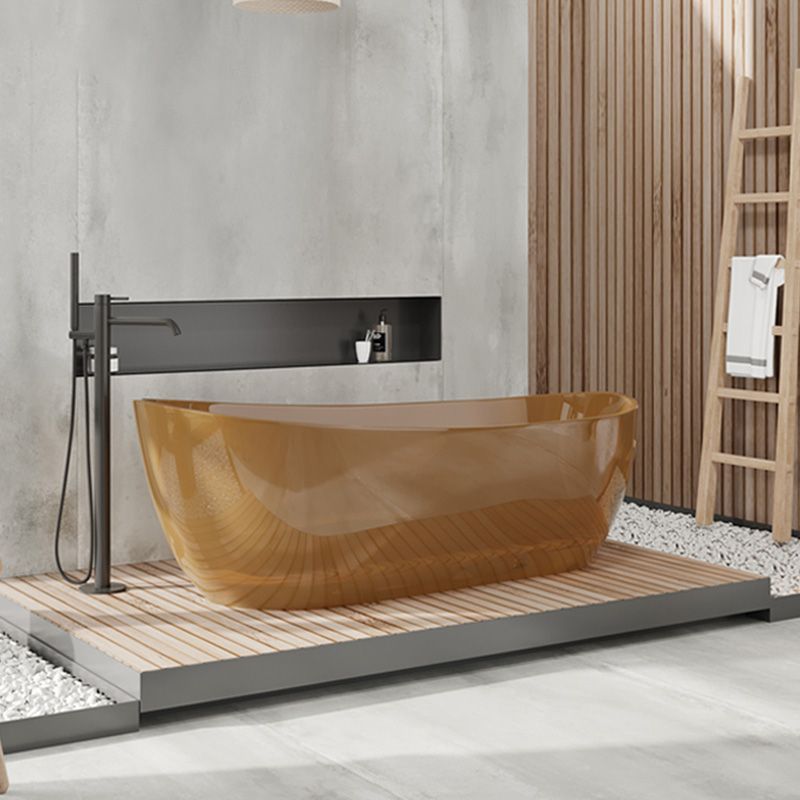 Soaking Stand Alone Bathtub Oval Antique Finish Modern Bath Tub Clearhalo 'Bathroom Remodel & Bathroom Fixtures' 'Bathtubs' 'Home Improvement' 'home_improvement' 'home_improvement_bathtubs' 'Showers & Bathtubs' 1200x1200_c0959c29-0b20-4521-9ed7-cccabd4b1b4e