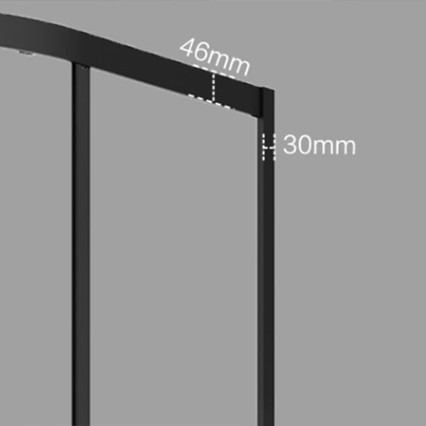 Full Frame Tempered Glass Shower Door Double Sliding Shower Door Clearhalo 'Bathroom Remodel & Bathroom Fixtures' 'Home Improvement' 'home_improvement' 'home_improvement_shower_tub_doors' 'Shower and Tub Doors' 'shower_tub_doors' 'Showers & Bathtubs' 1200x1200_c0c45990-604a-44d5-bf6c-311586312e10