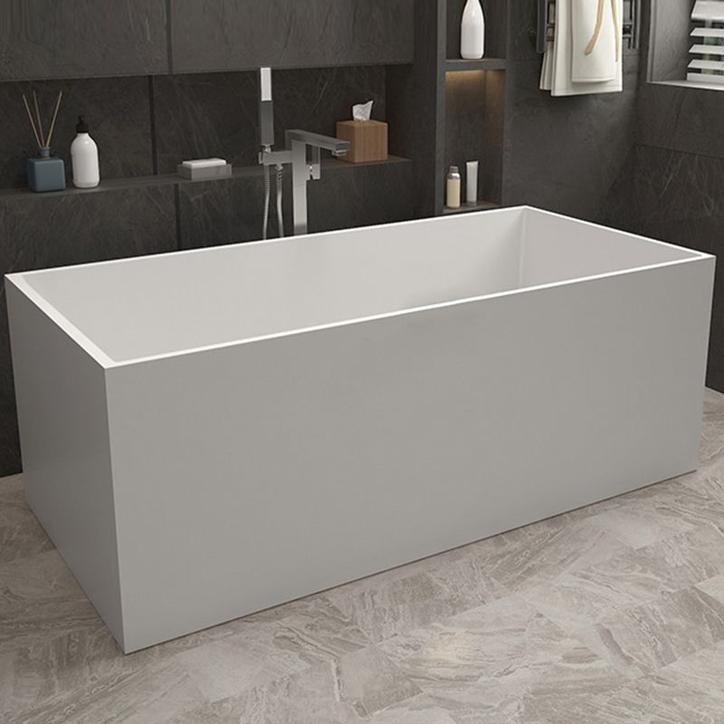 Modern Soaking Freestanding Bath Tub Stone Bathroom Bathtub with Overflow Trim Clearhalo 'Bathroom Remodel & Bathroom Fixtures' 'Bathtubs' 'Home Improvement' 'home_improvement' 'home_improvement_bathtubs' 'Showers & Bathtubs' 1200x1200_c0c5086d-7e83-4a42-b29c-95b3687d2cc4