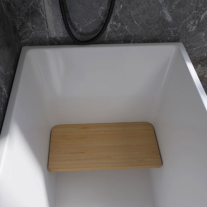 Back to Wall Antique Finish Soaking Bathtub Rectangular Modern Tub Clearhalo 'Bathroom Remodel & Bathroom Fixtures' 'Bathtubs' 'Home Improvement' 'home_improvement' 'home_improvement_bathtubs' 'Showers & Bathtubs' 1200x1200_c0ce79df-c9a2-444b-b444-bdffc6ab9d2f