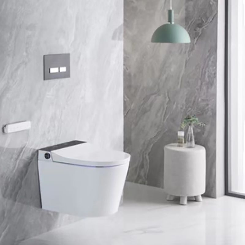 Elongated Wall Mounted Bidet Smart Bidet with Warm Air Dryer Clearhalo 'Bathroom Remodel & Bathroom Fixtures' 'Bidets' 'Home Improvement' 'home_improvement' 'home_improvement_bidets' 'Toilets & Bidets' 1200x1200_c11b5614-46e6-464b-88c1-d4cba8f99bcb