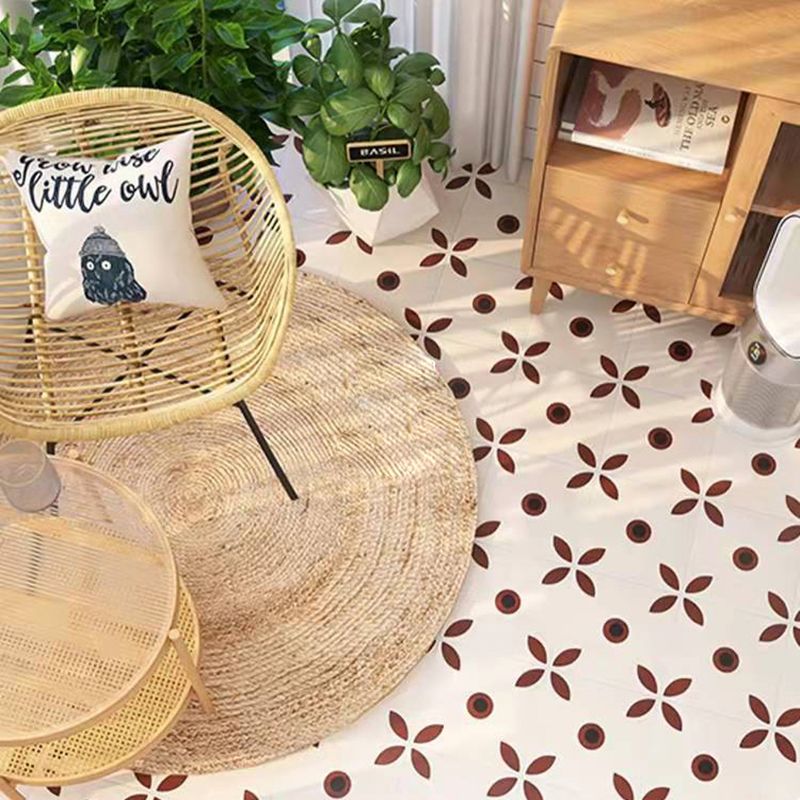 Modern Style Square Floor Tile Moroccan Print Straight Edge Waterproof Floor Tile Clearhalo 'Floor Tiles & Wall Tiles' 'floor_tiles_wall_tiles' 'Flooring 'Home Improvement' 'home_improvement' 'home_improvement_floor_tiles_wall_tiles' Walls and Ceiling' 1200x1200_c142808d-3984-49c3-b262-d536a80646d2