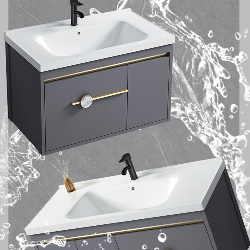 Wall Mount Bathroom Vanity Faucet Included Modern Bathroom Sink Vanity Clearhalo 'Bathroom Remodel & Bathroom Fixtures' 'Bathroom Vanities' 'bathroom_vanities' 'Home Improvement' 'home_improvement' 'home_improvement_bathroom_vanities' 1200x1200_c16f5c57-40d7-49c9-95e8-2fa2909f5c1f