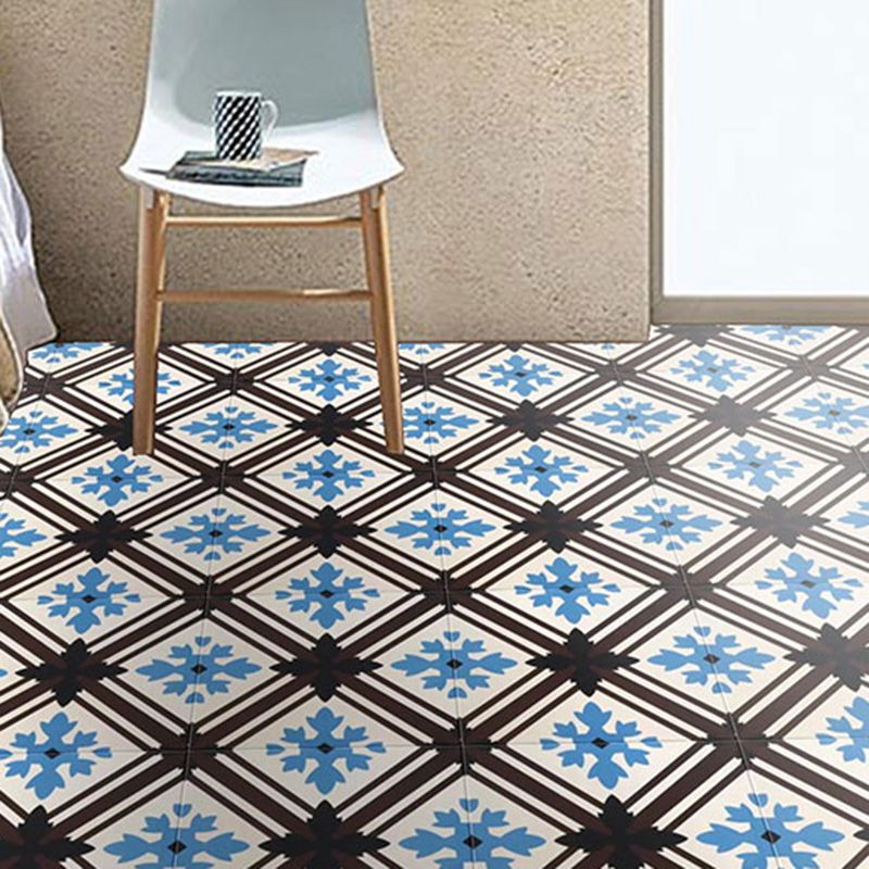 Square 11.81"x11.81" Ceramic Tile Spanish/Moroccan Singular Tile Clearhalo 'Floor Tiles & Wall Tiles' 'floor_tiles_wall_tiles' 'Flooring 'Home Improvement' 'home_improvement' 'home_improvement_floor_tiles_wall_tiles' Walls and Ceiling' 1200x1200_c190be4a-d84b-49aa-9eca-fce29f4d222f