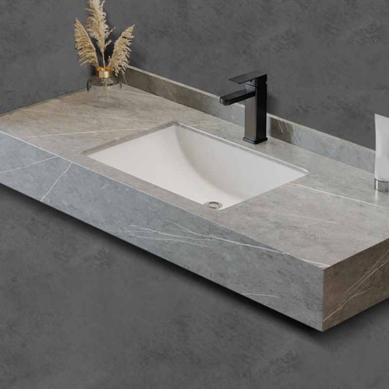 Grey Wall-Mounted Modern Single-Sink Rectangular Wood Bathroom Vanity Set Clearhalo 'Bathroom Remodel & Bathroom Fixtures' 'Bathroom Vanities' 'bathroom_vanities' 'Home Improvement' 'home_improvement' 'home_improvement_bathroom_vanities' 1200x1200_c26a9ea3-794d-474a-a77e-5128a5d0cc07