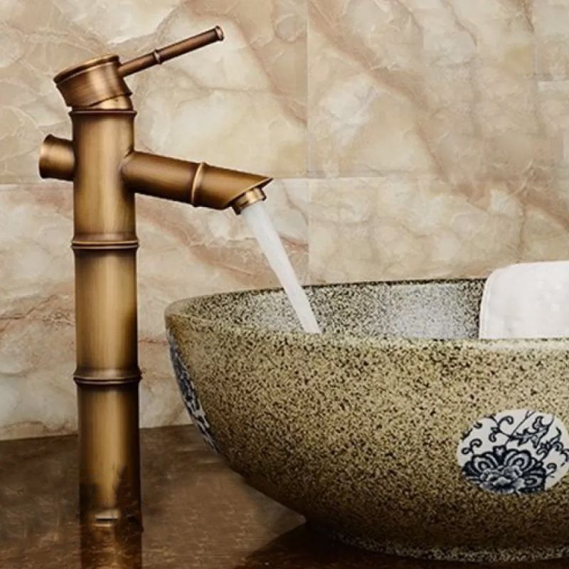 Country Style Vessel Bathroom Faucet Brass Lever Handle Vanity Sink Faucet Clearhalo 'bathroom_sink_faucets' 'Conjunta de Baño y Conjunta de Grifo' 'Coronamiento de Baño y Dispositivo de Baño' 'Grifo del lavabo del baño' 'Hogar' 'home_improvement' 'home_improvement_bathroom_sink_faucets' 'Mejoras para el hogar' 1200x1200_c2eeea22-fde8-44c4-b4a4-ea798dcf2b9b