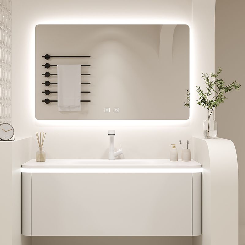 Stone Modern Mirror Included Bathroom Sink Vanity in White with Doors Drawers Clearhalo 'Bathroom Remodel & Bathroom Fixtures' 'Bathroom Vanities' 'bathroom_vanities' 'Home Improvement' 'home_improvement' 'home_improvement_bathroom_vanities' 1200x1200_c3143988-172e-40d5-aec0-611c20ea7b99
