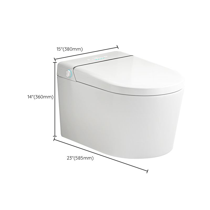 Contemporary Wall Hung Toilet Set with Wireless Remote Control Clearhalo 'Bathroom Remodel & Bathroom Fixtures' 'Bidets' 'Home Improvement' 'home_improvement' 'home_improvement_bidets' 'Toilets & Bidets' 1200x1200_c34a19db-a195-46aa-a481-436bfcdfdef1