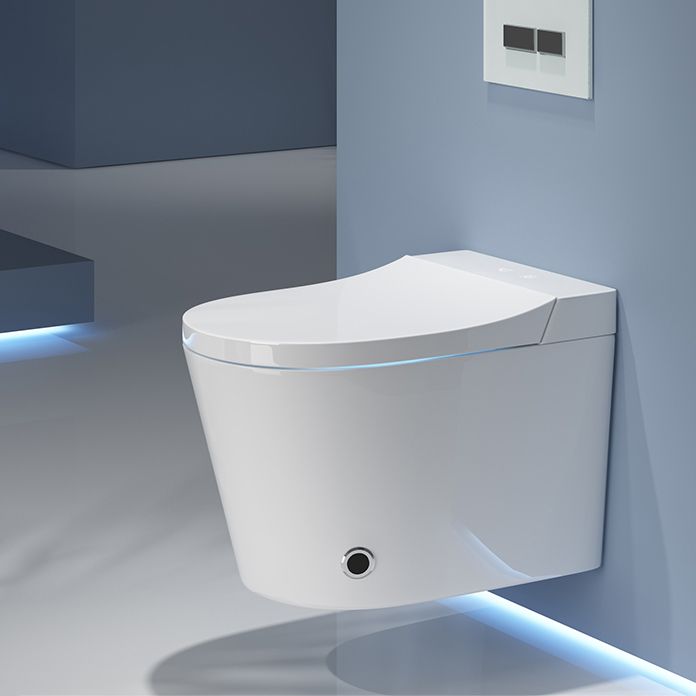 Foot Sensor Temperature Control Elongated Ceramic Wall Mounted Bidet Clearhalo 'Bathroom Remodel & Bathroom Fixtures' 'Bidets' 'Home Improvement' 'home_improvement' 'home_improvement_bidets' 'Toilets & Bidets' 1200x1200_c3ec1b44-1e5c-4bcc-8b7b-53094a32ab13