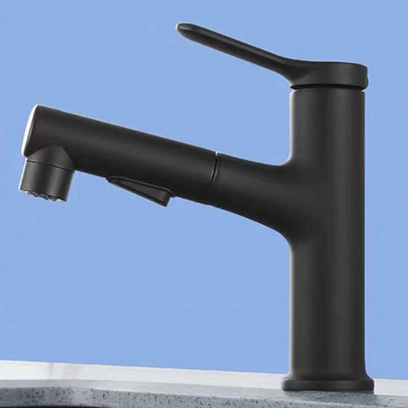 Contemporary Style Faucet Single Lever Handle Faucet with Swivel Spout Clearhalo 'Bathroom Remodel & Bathroom Fixtures' 'Bathroom Sink Faucets' 'Bathroom Sinks & Faucet Components' 'bathroom_sink_faucets' 'Home Improvement' 'home_improvement' 'home_improvement_bathroom_sink_faucets' 1200x1200_c400651b-c23b-4b0a-9890-997543d71e15