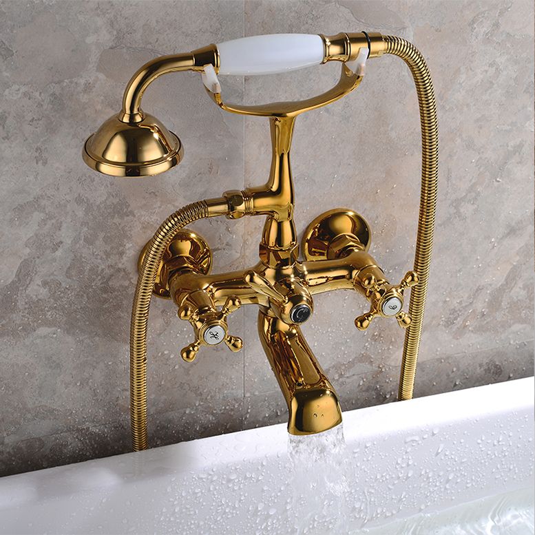 Traditional Style Freestanding Tub Filler Copper Floor Mount Freestanding Tub Filler Clearhalo 'Bathroom Remodel & Bathroom Fixtures' 'Bathtub Faucets' 'bathtub_faucets' 'Home Improvement' 'home_improvement' 'home_improvement_bathtub_faucets' 1200x1200_c431af80-3dc2-48ef-bad8-ef4909746767