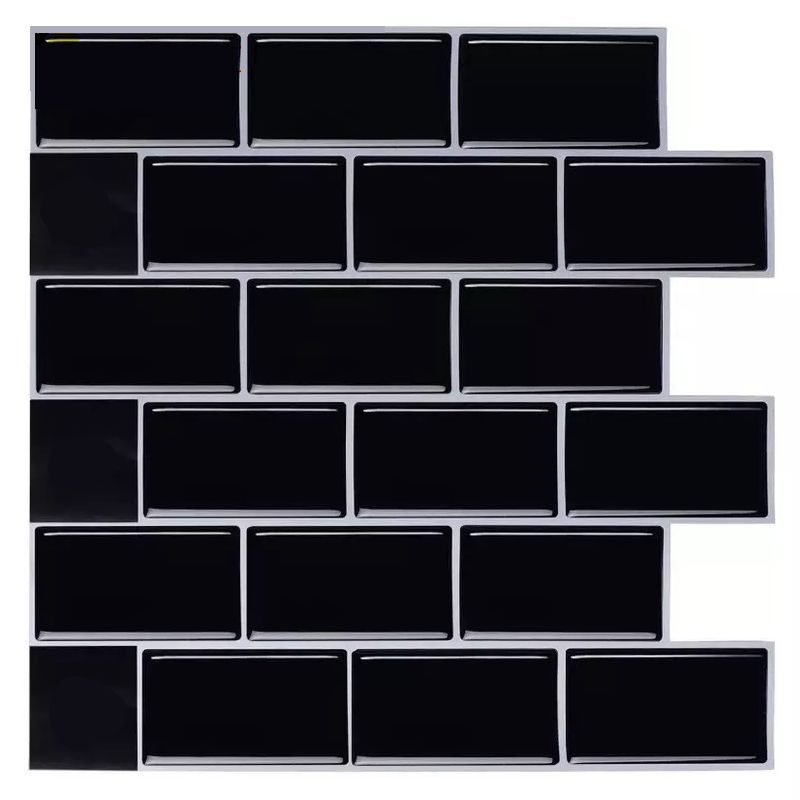 Modern Peel and Stick Backsplash Tile PVC Staggered Joint Peel and Stick Wall Tile Clearhalo 'Flooring 'Home Improvement' 'home_improvement' 'home_improvement_peel_stick_blacksplash' 'Peel & Stick Backsplash Tile' 'peel_stick_blacksplash' 'Walls & Ceilings' Walls and Ceiling' 1200x1200_c4809e84-d26f-46b1-b0bf-be99b370f25c