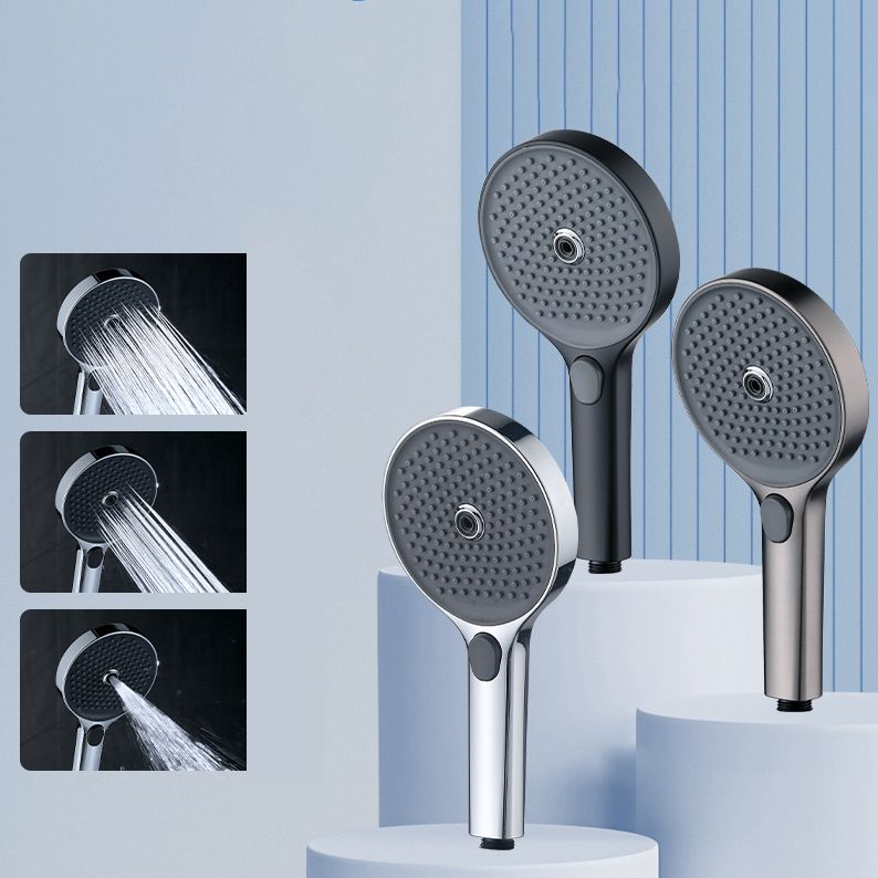 Round Shower Head Combo Modern Rain Fall Handheld Shower Head Clearhalo 'Bathroom Remodel & Bathroom Fixtures' 'Home Improvement' 'home_improvement' 'home_improvement_shower_heads' 'Shower Heads' 'shower_heads' 'Showers & Bathtubs Plumbing' 'Showers & Bathtubs' 1200x1200_c49123c3-85bb-4842-bc72-d27b42ab3537