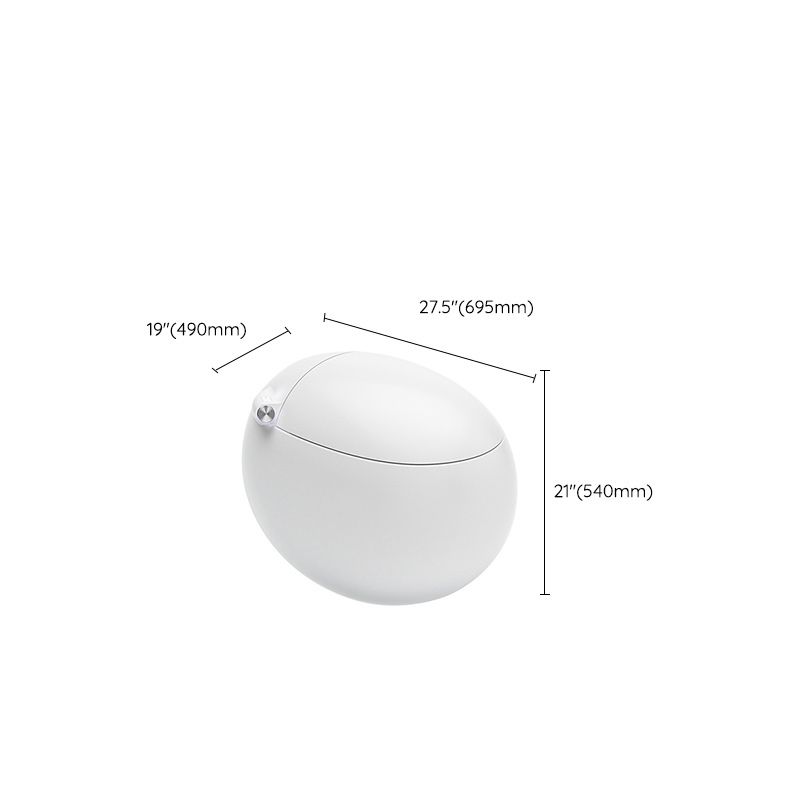 White Electronic Toilet Seat Elongated Floor Standing Bidet with Heated Seat Clearhalo 'Bathroom Remodel & Bathroom Fixtures' 'Bidets' 'Home Improvement' 'home_improvement' 'home_improvement_bidets' 'Toilets & Bidets' 1200x1200_c4a82264-e551-4655-94f9-c1454bcafeed