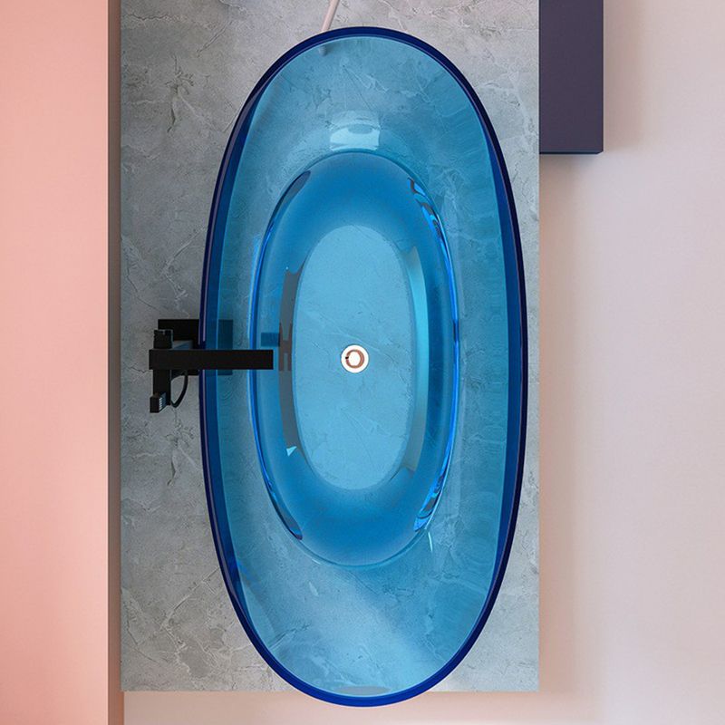 Modern Oval Colorful Bath Tub Soaking Freestanding Tub for Home Clearhalo 'Bathroom Remodel & Bathroom Fixtures' 'Bathtubs' 'Home Improvement' 'home_improvement' 'home_improvement_bathtubs' 'Showers & Bathtubs' 1200x1200_c4af5a62-63ac-4706-980e-9119d8b9a020