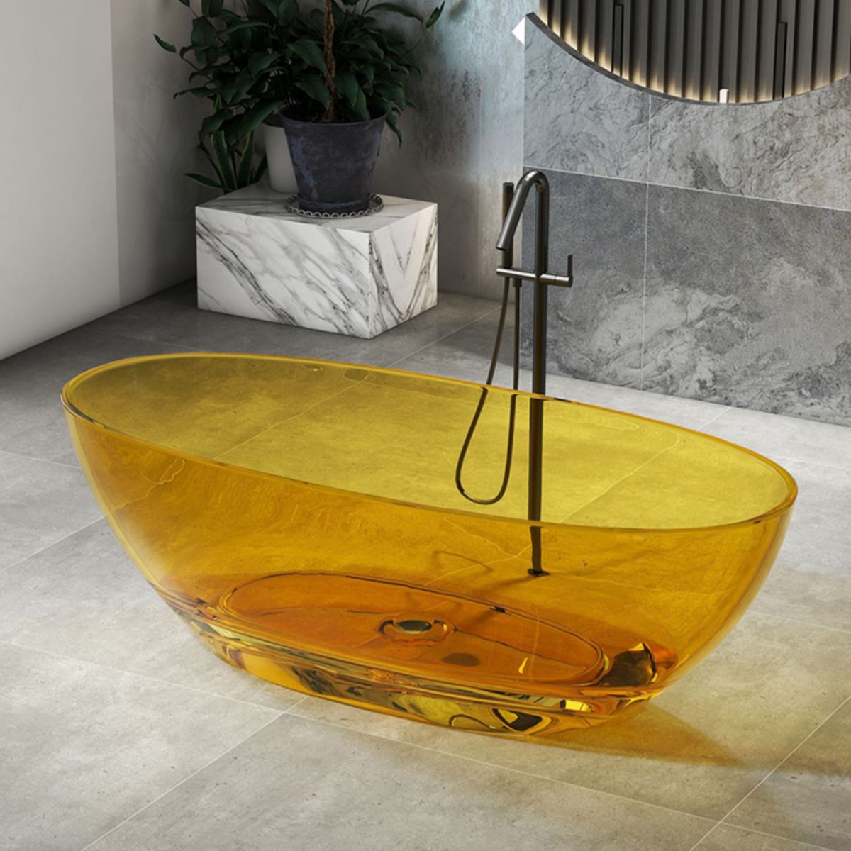 Antique Finish Soaking Bathtub Stand Alone Modern Oval Bath Tub Clearhalo 'Bathroom Remodel & Bathroom Fixtures' 'Bathtubs' 'Home Improvement' 'home_improvement' 'home_improvement_bathtubs' 'Showers & Bathtubs' 1200x1200_c4c6ad2a-f875-4908-b7bb-7377b34e90f4