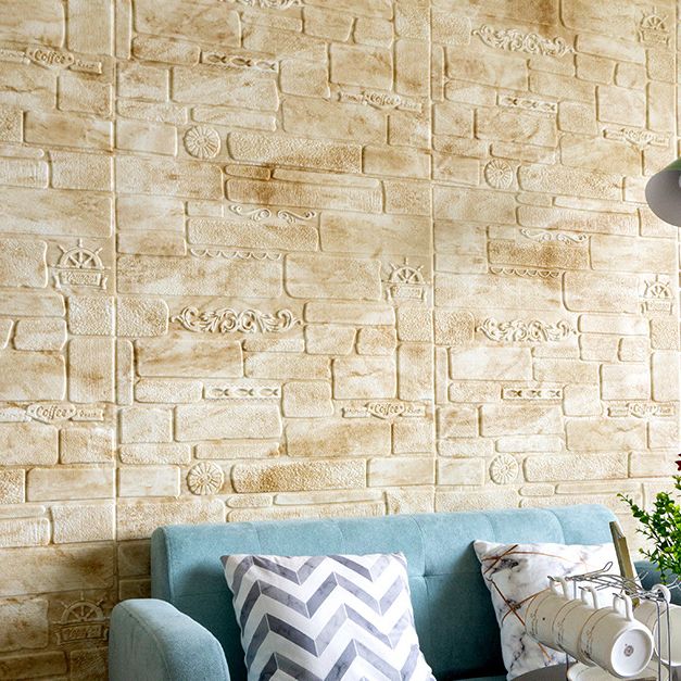 Modern Wall Paneling Peel and Stick Brick 3D Print Waterproof Wall Panel Clearhalo 'Flooring 'Home Improvement' 'home_improvement' 'home_improvement_wall_paneling' 'Wall Paneling' 'wall_paneling' 'Walls & Ceilings' Walls and Ceiling' 1200x1200_c4d7b467-07f2-4b45-b43e-af137e7b40fe