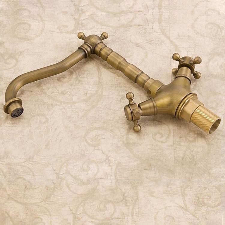 Glam Vessel Sink Bathroom Faucet Brass Cross Handles Swivel Spout Lavatory Faucet Clearhalo 'bathroom_sink_faucets' 'Conjunta de Baño y Conjunta de Grifo' 'Coronamiento de Baño y Dispositivo de Baño' 'Grifo del lavabo del baño' 'Hogar' 'home_improvement' 'home_improvement_bathroom_sink_faucets' 'Mejoras para el hogar' 1200x1200_c4e1c4e3-4d85-43eb-a3f2-a22a8f6684fa