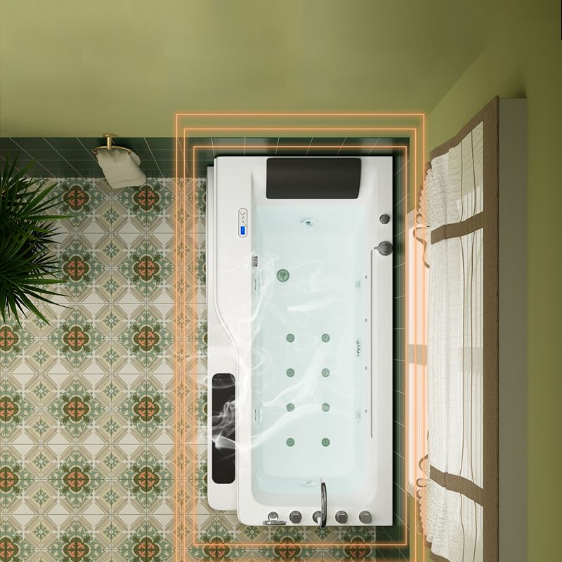 Rectangular Alcove Bathtub Acrylic Home Bath Tub in White for Bathroom Clearhalo 'Bathroom Remodel & Bathroom Fixtures' 'Bathtubs' 'Home Improvement' 'home_improvement' 'home_improvement_bathtubs' 'Showers & Bathtubs' 1200x1200_c4f38ab6-ac74-49a5-acbe-aeb53e4f8ce3