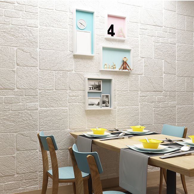 Modern Tin Backsplash Paneling 3D Foam Cotton Wall Ceiling Wood Board Set of 40 Clearhalo 'Flooring 'Home Improvement' 'home_improvement' 'home_improvement_wall_paneling' 'Wall Paneling' 'wall_paneling' 'Walls & Ceilings' Walls and Ceiling' 1200x1200_c4f8aca1-4bf7-41e9-9c1b-b6d3806c2439