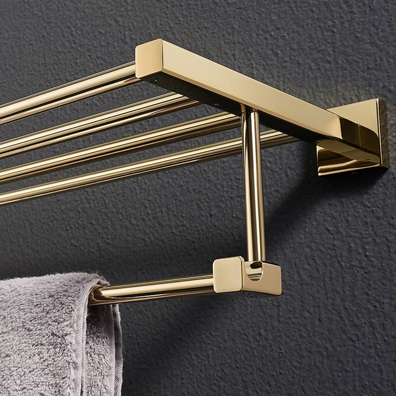 Polished Brass Classic Bathroom Accessory with Bath Shelf/Towel Bar & Paper Holder Clearhalo 'Bathroom Hardware Sets' 'Bathroom Hardware' 'Bathroom Remodel & Bathroom Fixtures' 'bathroom_hardware_sets' 'Home Improvement' 'home_improvement' 'home_improvement_bathroom_hardware_sets' 1200x1200_c52c1ada-2ea3-41f6-91fe-f28520a45f40