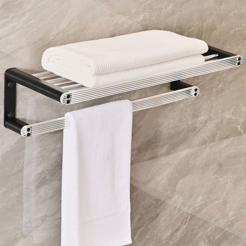 Modern Bathroom Accessory Kit Black Towel Bar Bath Shelf Bathroom Hardware Set Clearhalo 'Bathroom Hardware Sets' 'Bathroom Hardware' 'Bathroom Remodel & Bathroom Fixtures' 'bathroom_hardware_sets' 'Home Improvement' 'home_improvement' 'home_improvement_bathroom_hardware_sets' 1200x1200_c54a4c08-cf9d-4d3b-8fd8-8bf4979f5002