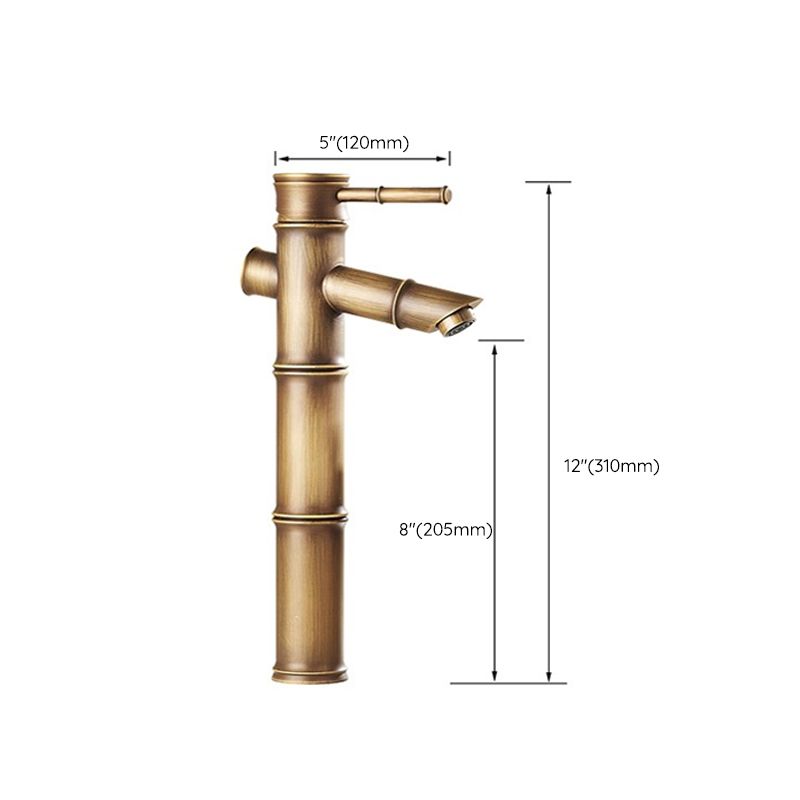 Lever Handle Farmhouse Faucet Circular Low-arc Sink Faucet for Bathroom Clearhalo 'Accueil' 'Amélioration Domiciliaire' 'bathroom_sink_faucets' 'Ensembles de Lavabo & de Robinet de Toilette' 'home_improvement' 'home_improvement_bathroom_sink_faucets' 'Robinet de Lavabo de Salle de Bain' 'Rénovation et Équipement de Salle de Bain' 1200x1200_c5b9efb6-6e01-4eb1-8907-d70761154971