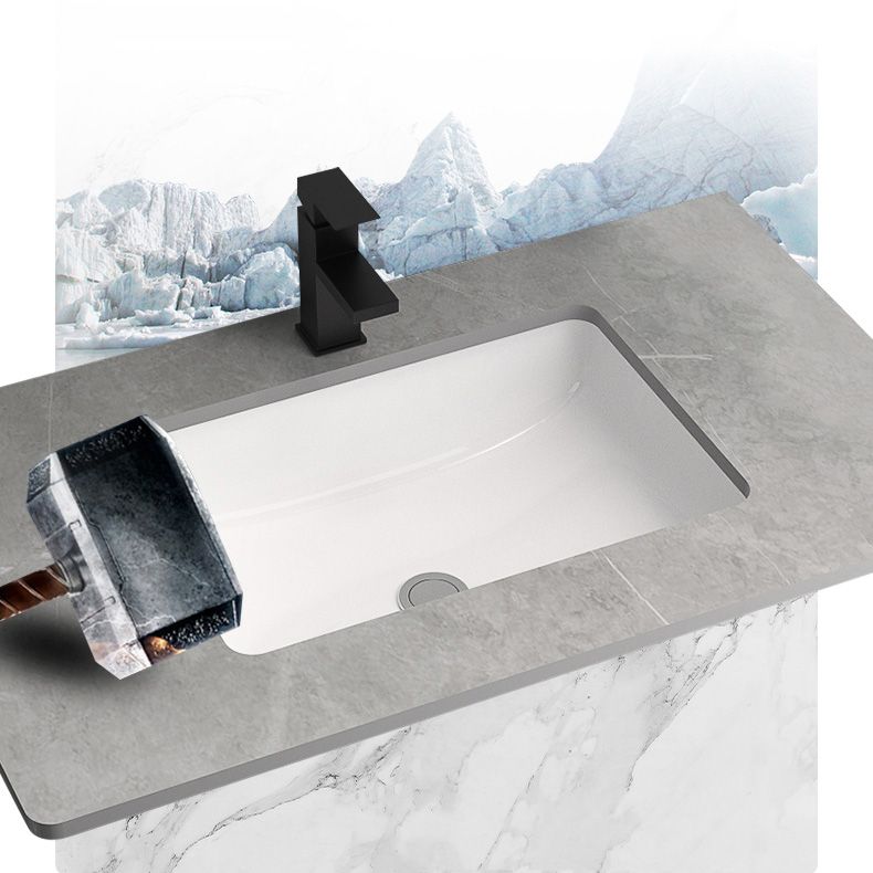 Modern Metal Frame Bath Vanity Single Rectangular Freestanding Vanity Clearhalo 'Bathroom Remodel & Bathroom Fixtures' 'Bathroom Vanities' 'bathroom_vanities' 'Home Improvement' 'home_improvement' 'home_improvement_bathroom_vanities' 1200x1200_c5c4c2f4-f6f7-415c-8ae6-c90470af3b09